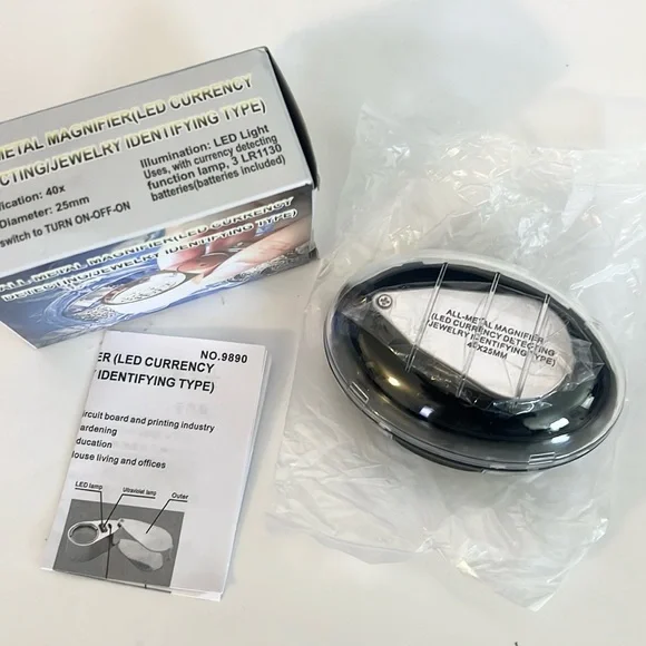 All - metal magnifier - led currency detecting/ jewelry identifying type - Picture 3 of 8